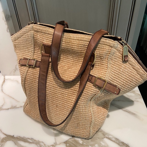 ysl straw bag